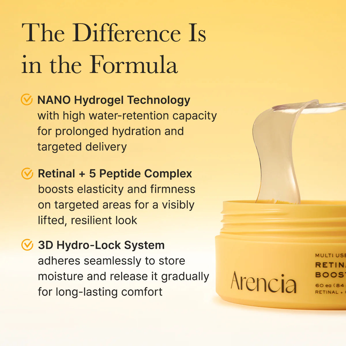 Retinal Boosting Eye Masks de Arencia