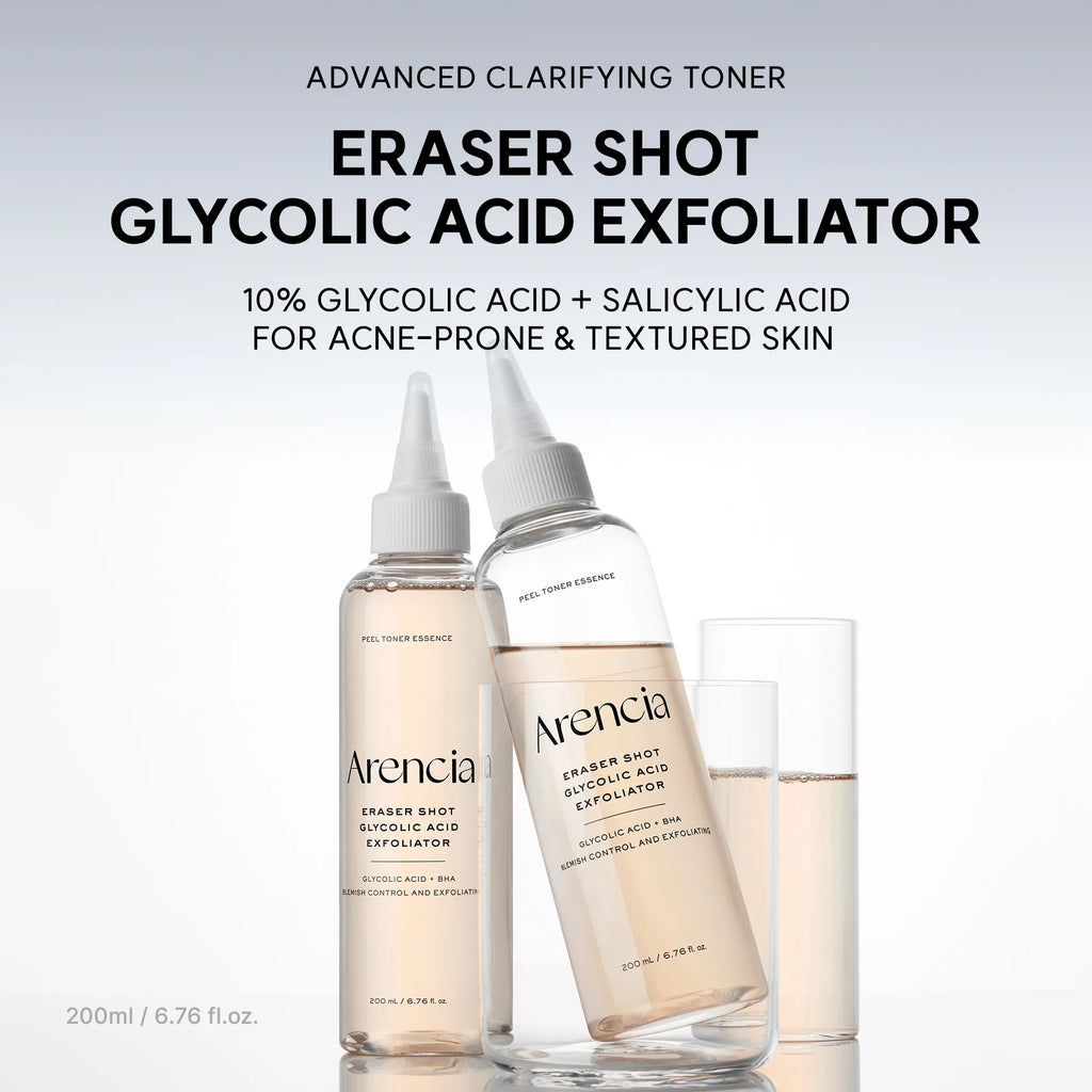 Eraser Shot Glycolic Acid Exfoliator de Arencia