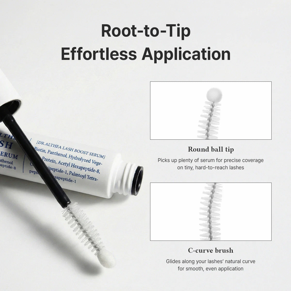 Serum para pestañas y cejas: Lash Boost Serum de Dr. Althea