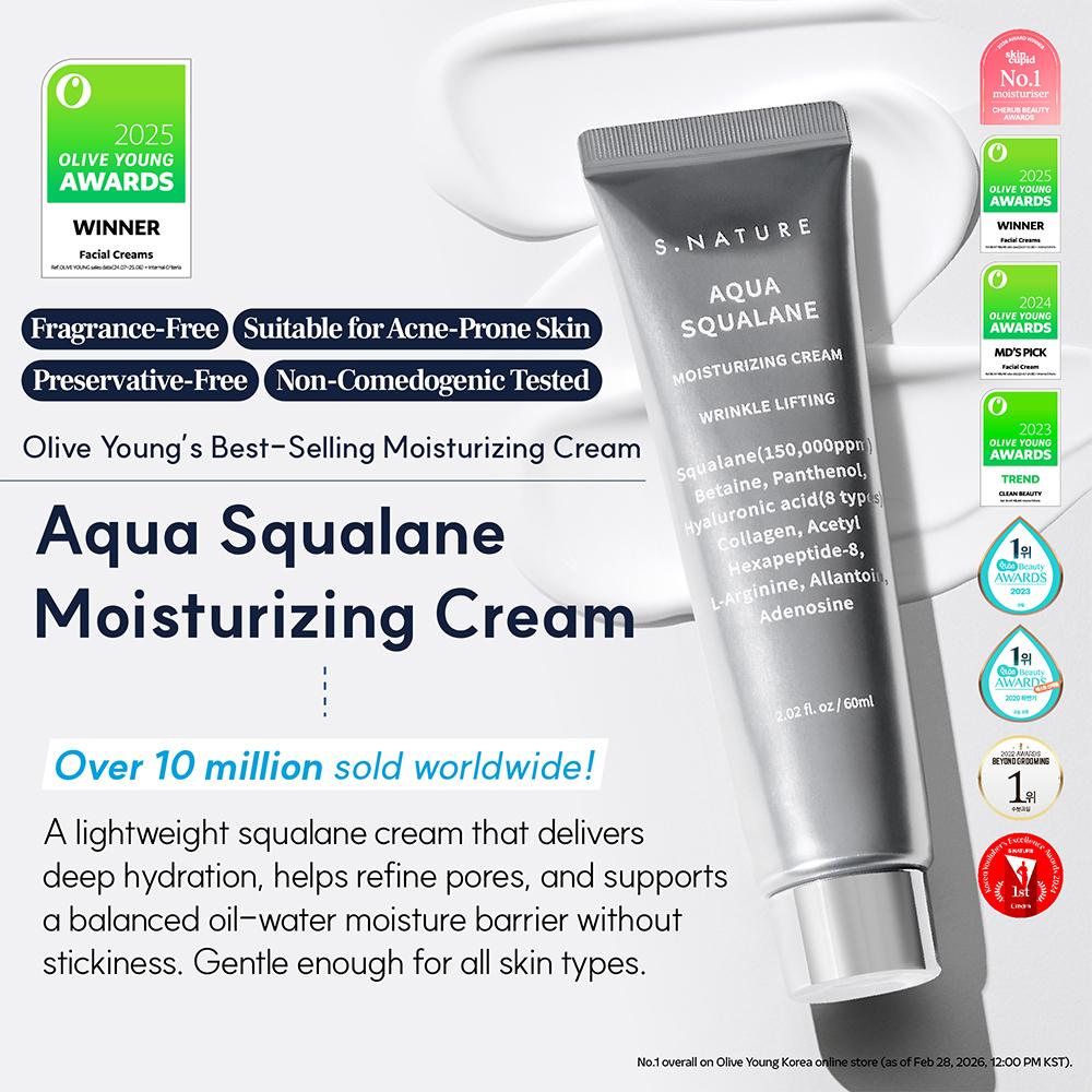 Aqua Squalene Moisturizing Cream de S. NATURE