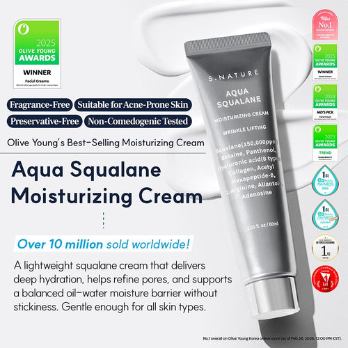 Aqua Squalene Moisturizing Cream de S. NATURE