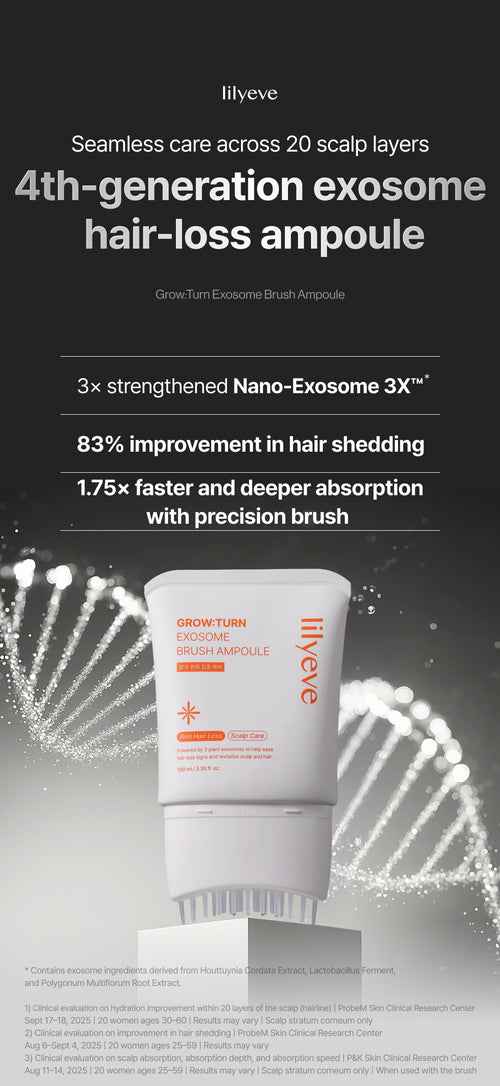 Ampolla capilar anticaída: Grow Turn Exosome Brush Ampoule de lilyeve
