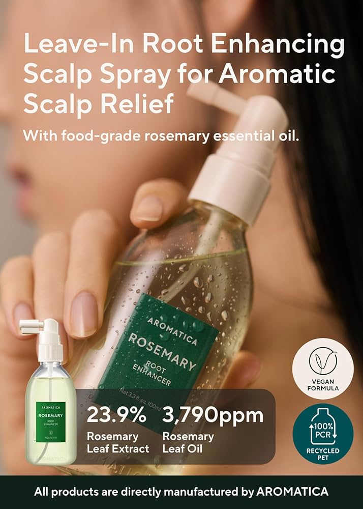 Tónico capilar de romero: Rosemary Root Enhancer de Aromatica