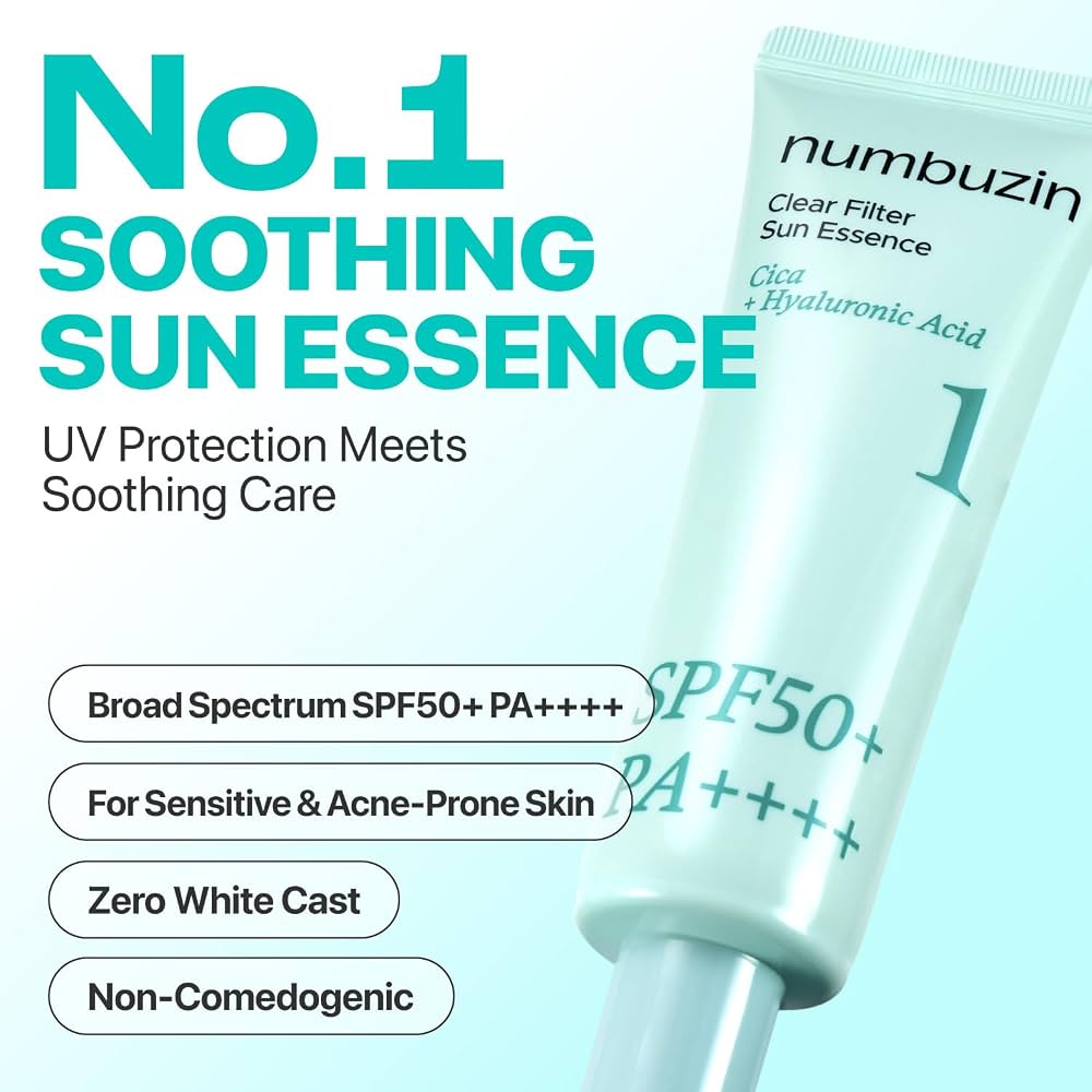 Protector solar N1 Clear Filter Sun Essence de Numbuzin