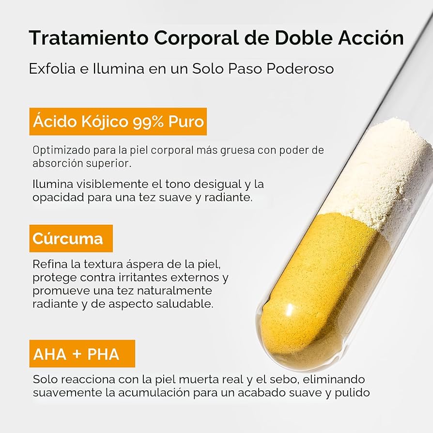 Exfoliante corporal: Peel Shot Kojic Acid Turmeric Body Spray de Dr. Melaxin