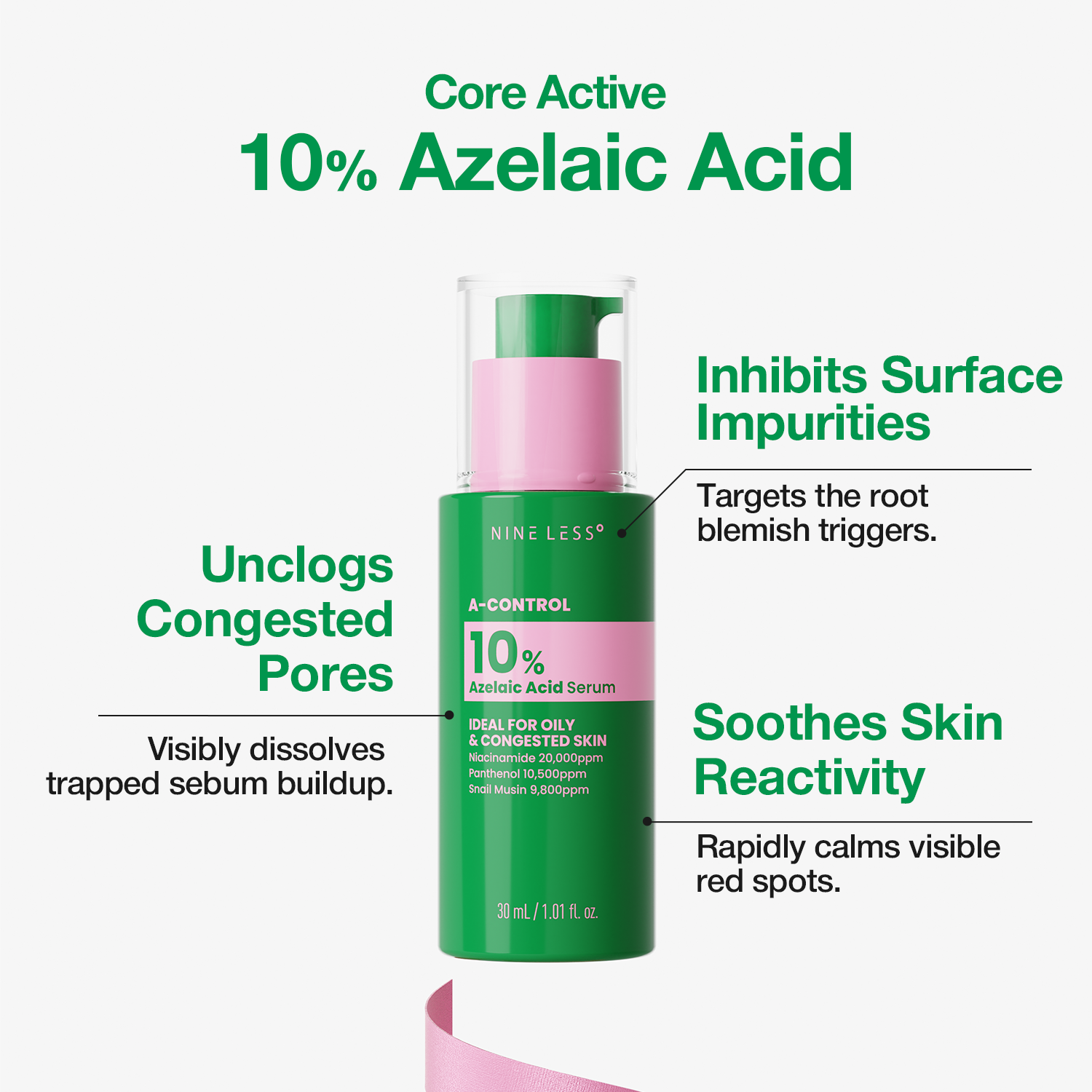 A Control 10% Azelaic Acid Serum de Nine Less