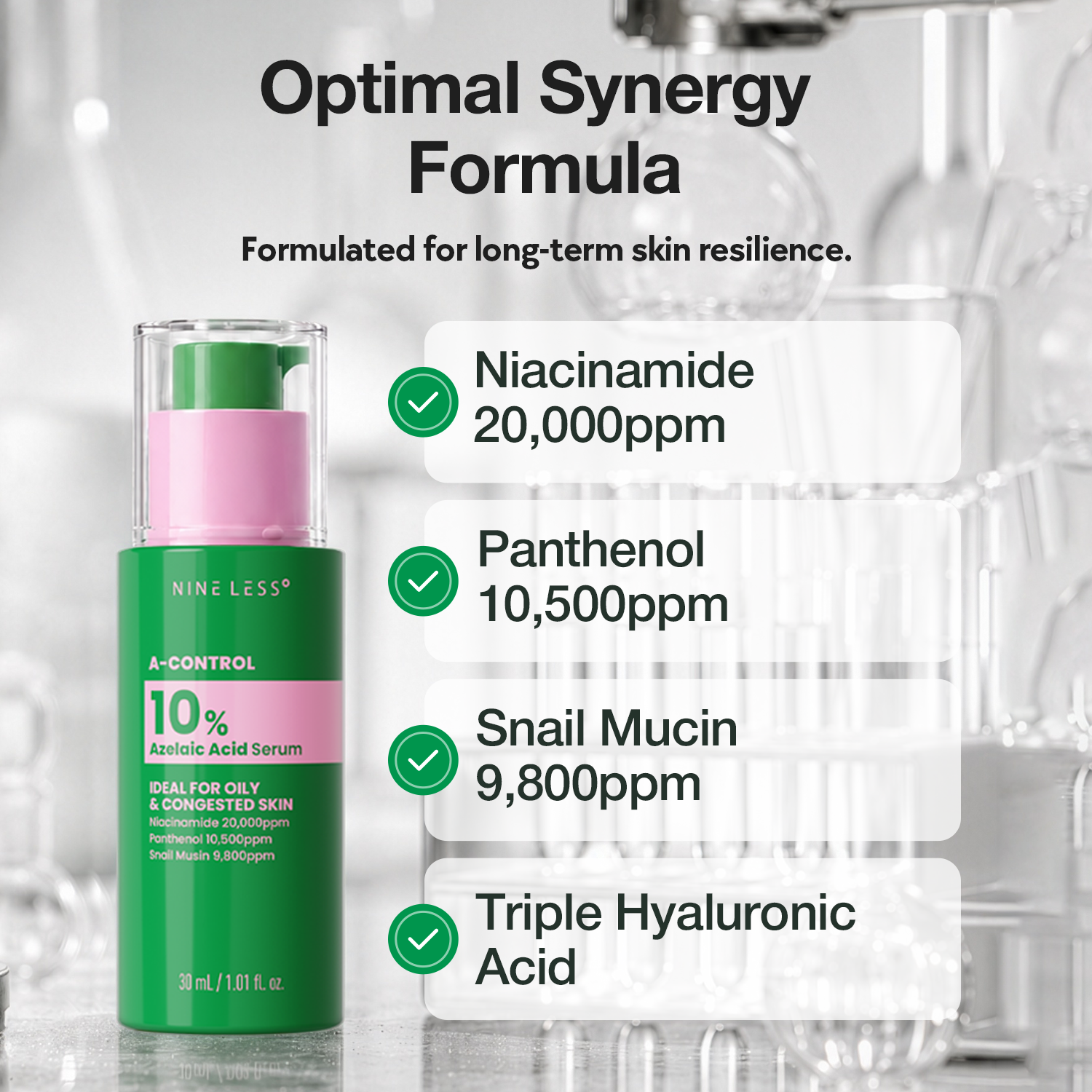 A Control 10% Azelaic Acid Serum de Nine Less