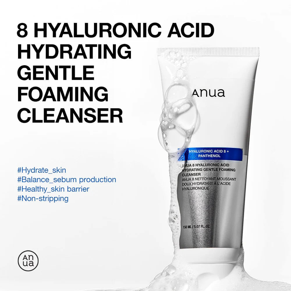 Limpiador facial 8 Hyaluronic Acid Hydrating Gentle Foaming Cleanser de Anua