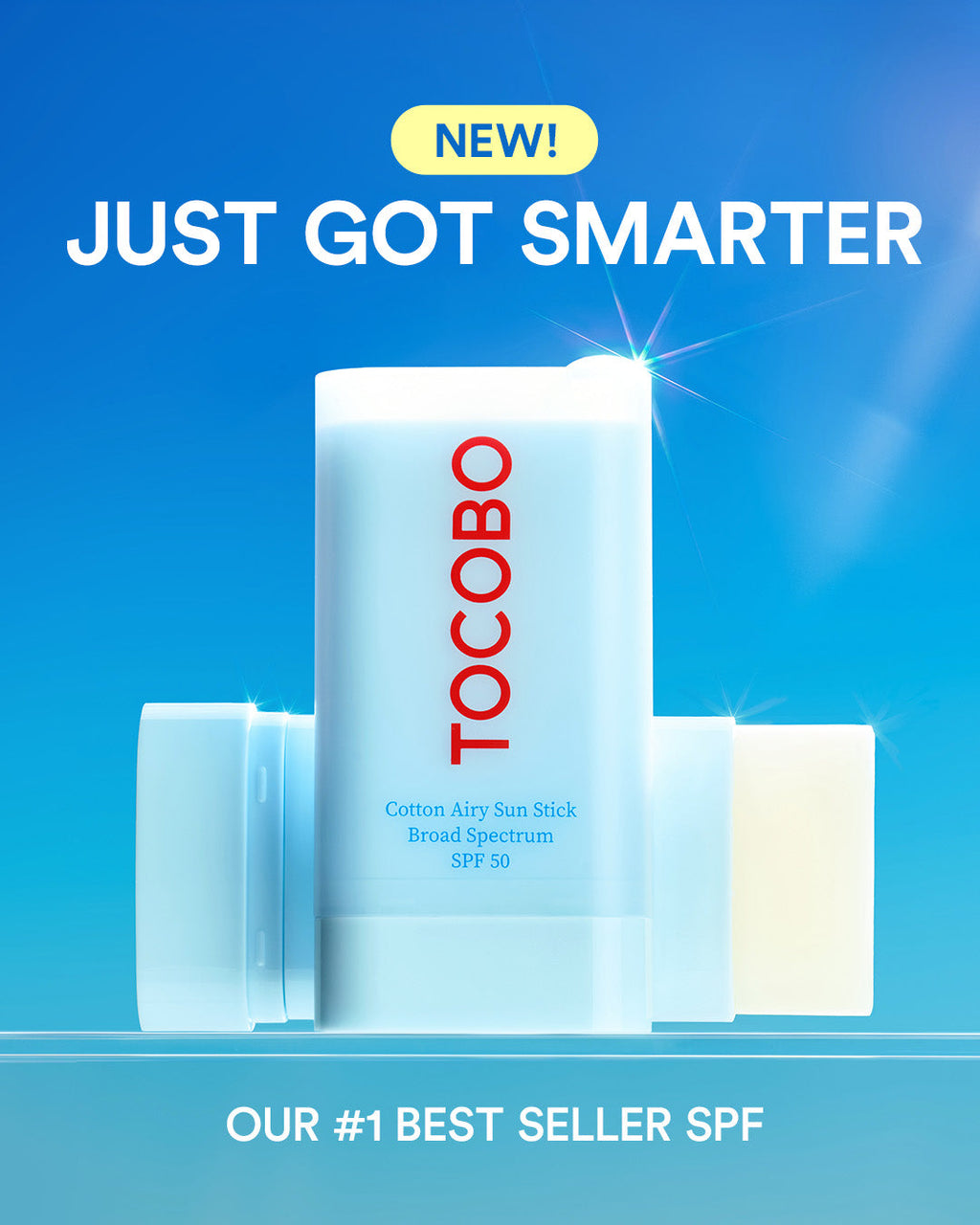 Protector solar en barra Cotton Soft Sun Stick de Tocobo