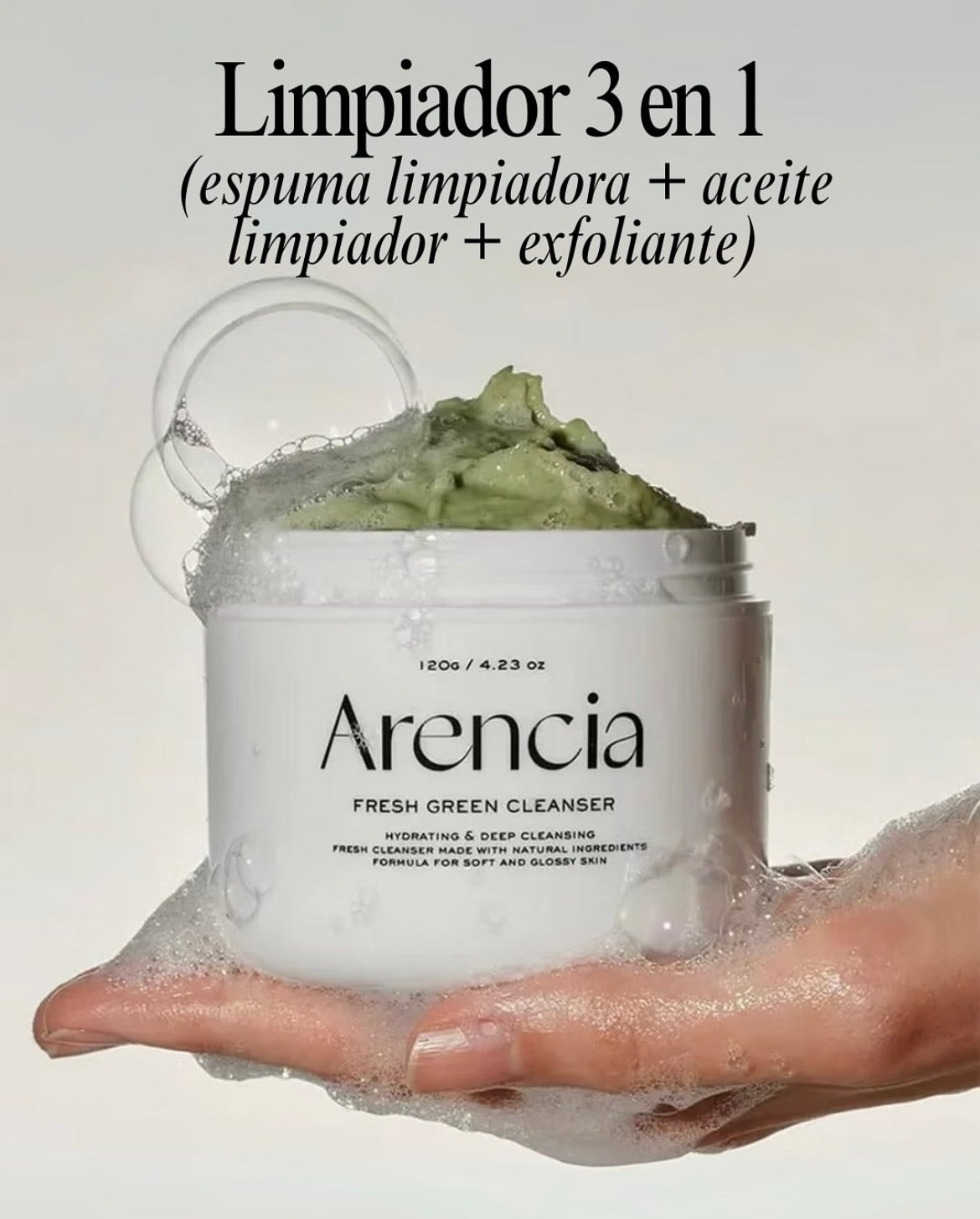 Limpiador facial Fresh Green Rice Mochi Cleanser de Arencia