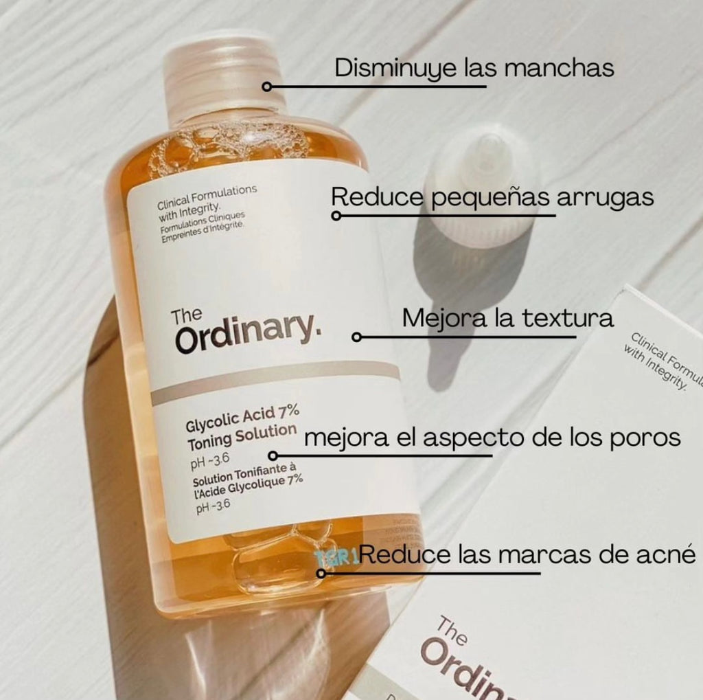 Tónico exfoliante de ácido glicólico