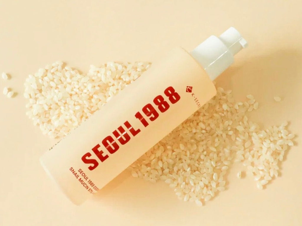 Essence: Snail Mucin 97% + Rice de Seoul 1988