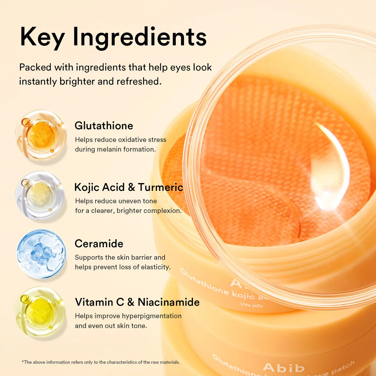 Glutathione Kojic Acid Eye Patch Vita Jelly de Abib