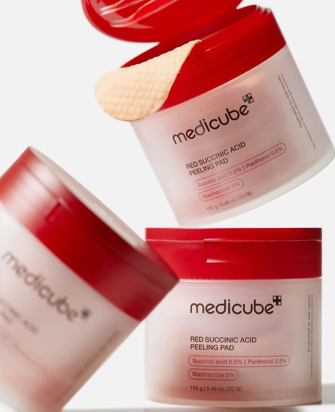 Pads exfoliantes: Red Succinic Acid Peeling Pad de Medicube