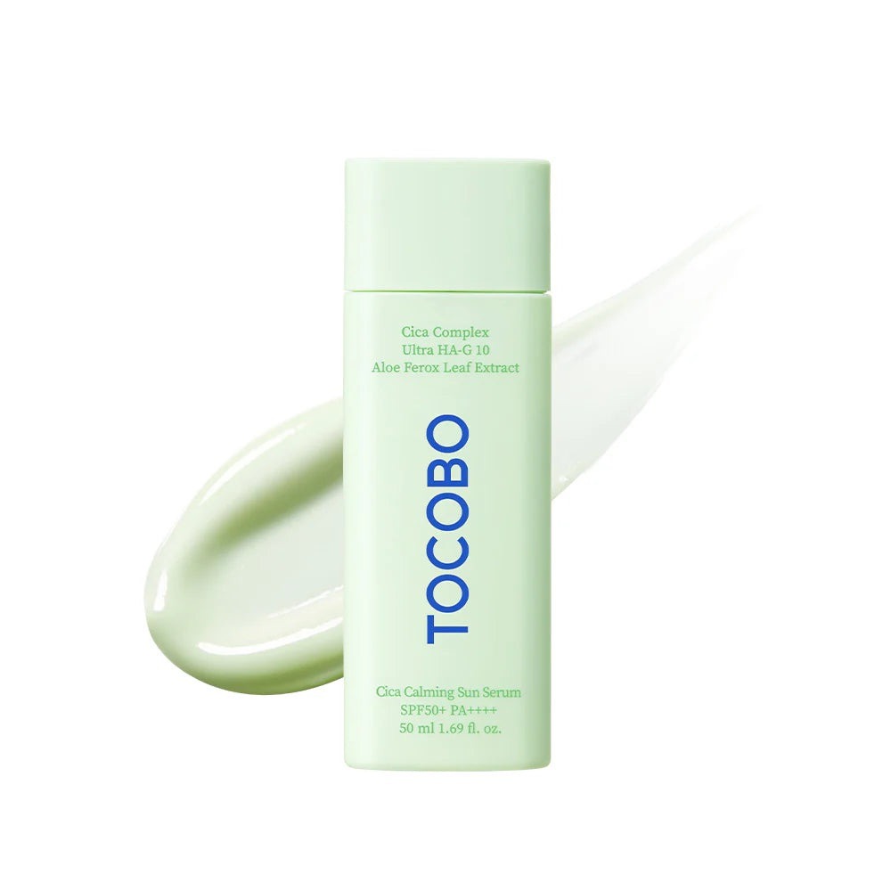 Protector solar refrescante Cica Calming Sun Serum SPF50+ PA++++ de Tocobo