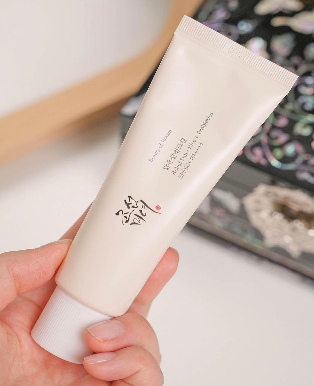 Protector solar Relief Sun Rice + Probiotics de Beauty of Joseon