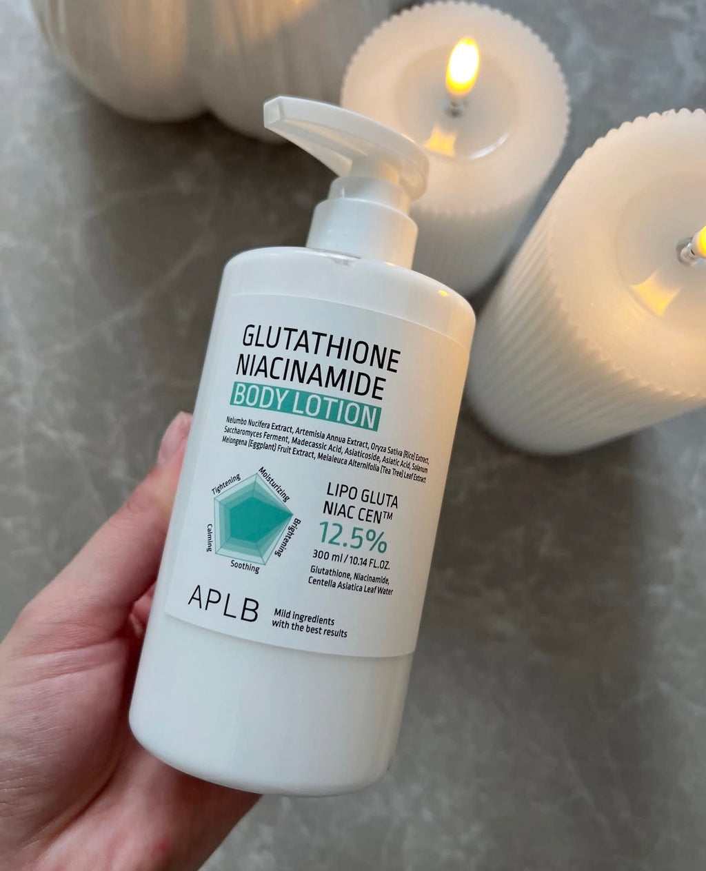 Hidratante corporal Glutathione Niacinamide Body Lotion de APLB