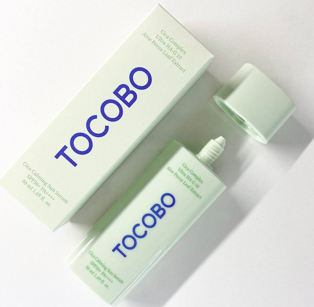 Protector solar refrescante Cica Calming Sun Serum SPF50+ PA++++ de Tocobo