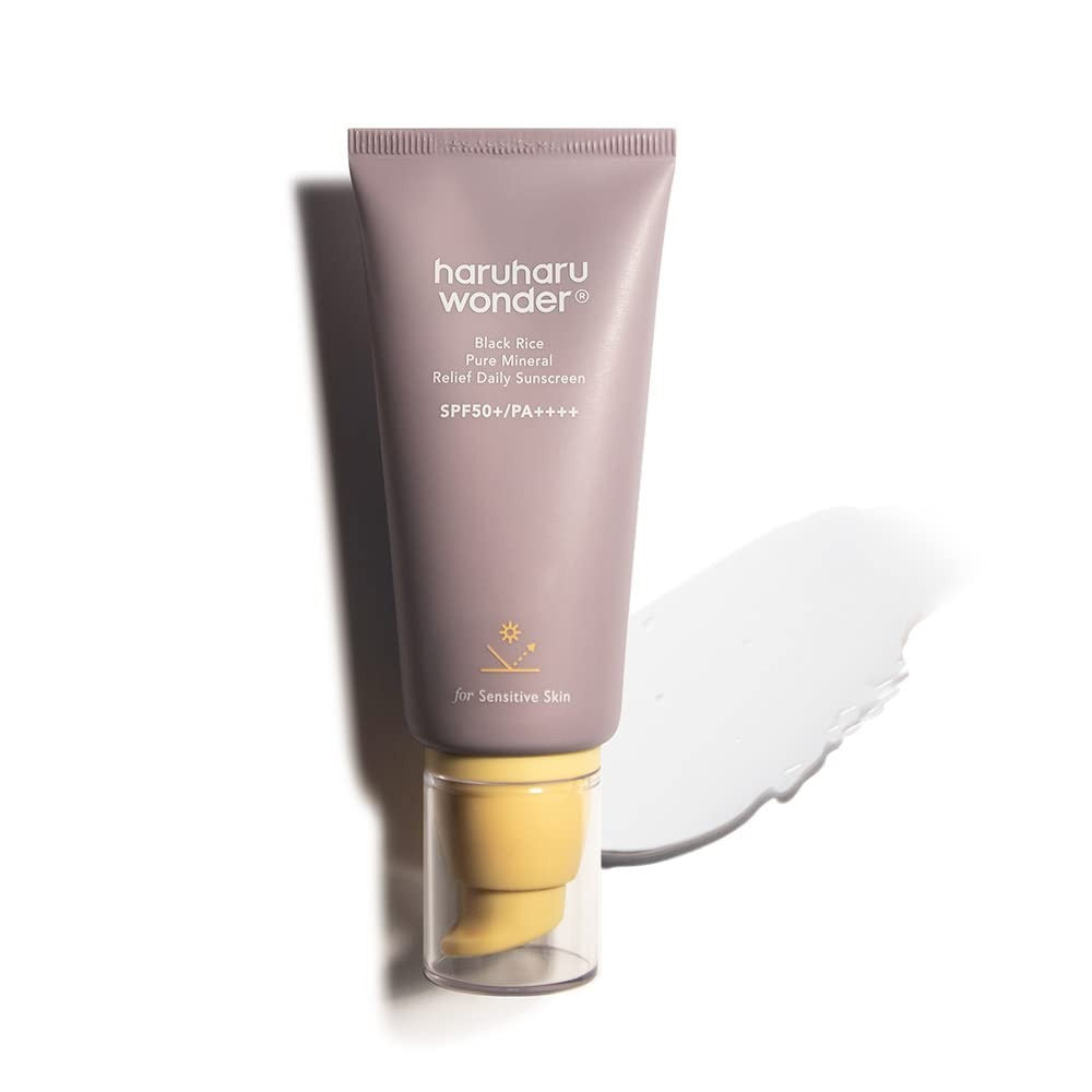 Protector solar mineral Black Rice Pure Mineral Relief Daily Sunscreen de Haruharu Wonder