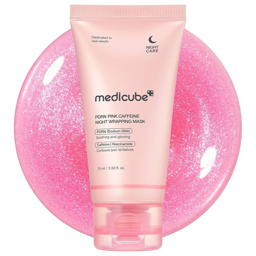 Mascarilla nocturna PDRN Pink Caffeine Night Wrapping Mask de Medicube