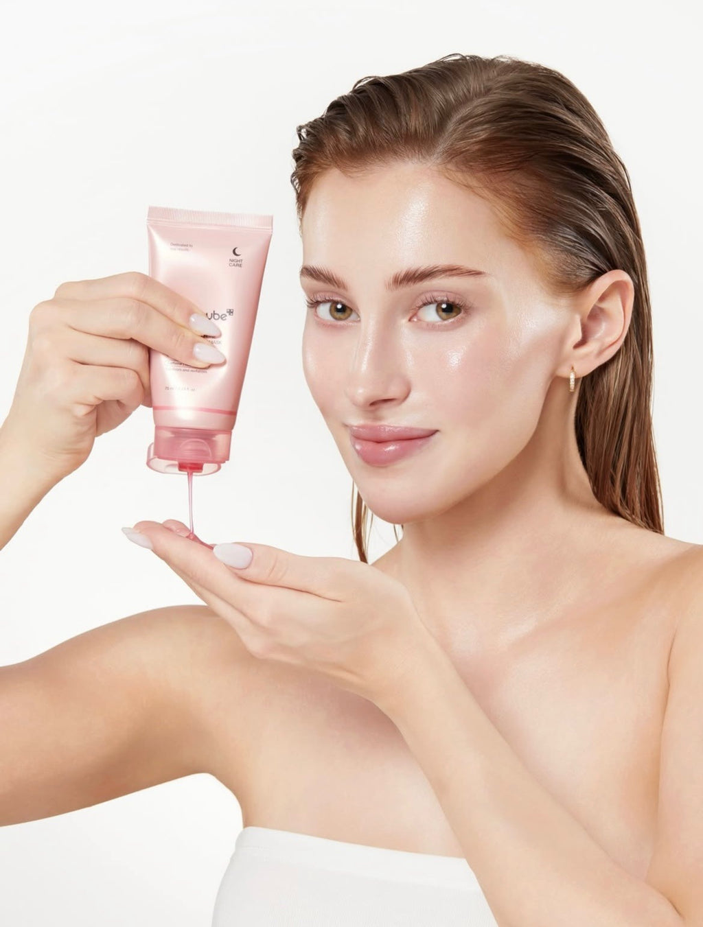 Mascarilla nocturna PDRN Pink Caffeine Night Wrapping Mask de Medicube