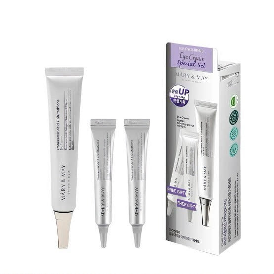 Set especial: Tranexamic Acid + Glutathione Eye Cream de Mary&May