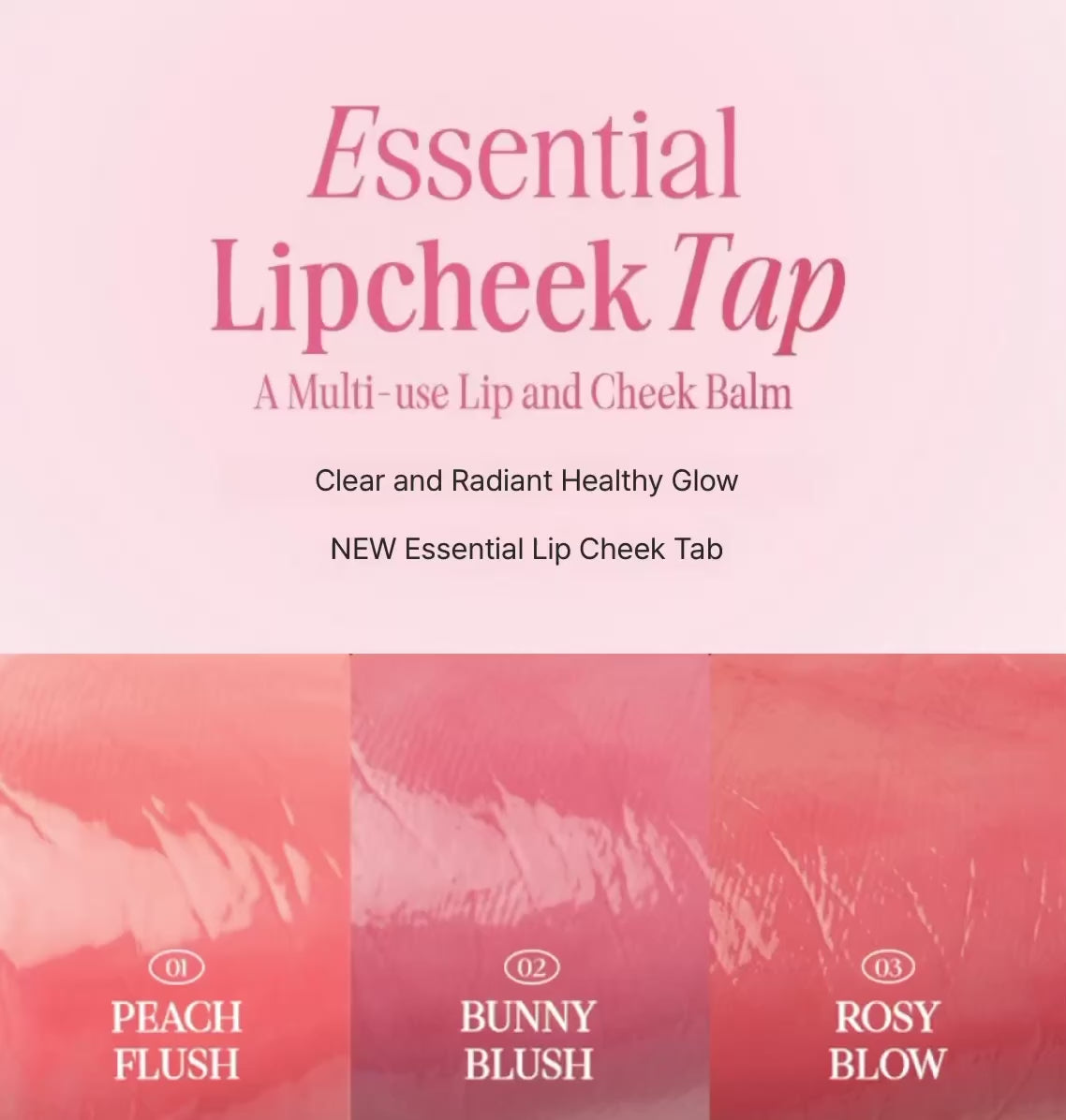 Essential Lip & Cheek Blush Tap de Clio